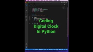 Building Digital Clock Using Python #shorts #shortsvideo #python #clock #digital #ytshorts #coding