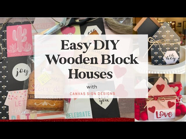 Scrap Wood Craft Tiny House easy Home Decor ( DIY Kit) 