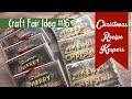 Craft Fair Idea #16:  Christmas Recipe Keepers | 2017