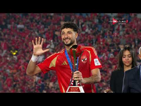 بتعليق محمد الكواليني مراسم تتويج الأهلي بطلا لكأس القارات الثلاث على حساب العين الإماراتي