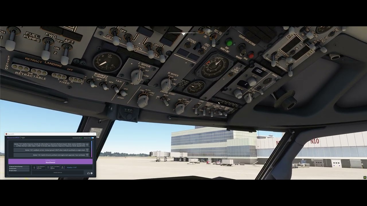 MSFS 2020 PMDG 737-800 KSEA to KPDX using Beyond ATC - YouTube