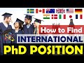 How to SEARCH an International PhD Position || Apply for PhD from Abroad || by Monu Mishra