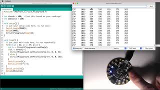 Circuit Playground Express capacitive touch sensing demo