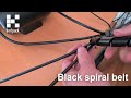 How to use black spiral binding