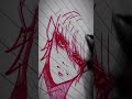 drawing Light Yagami with red ball point pen #drawings #shorts #animedrawing