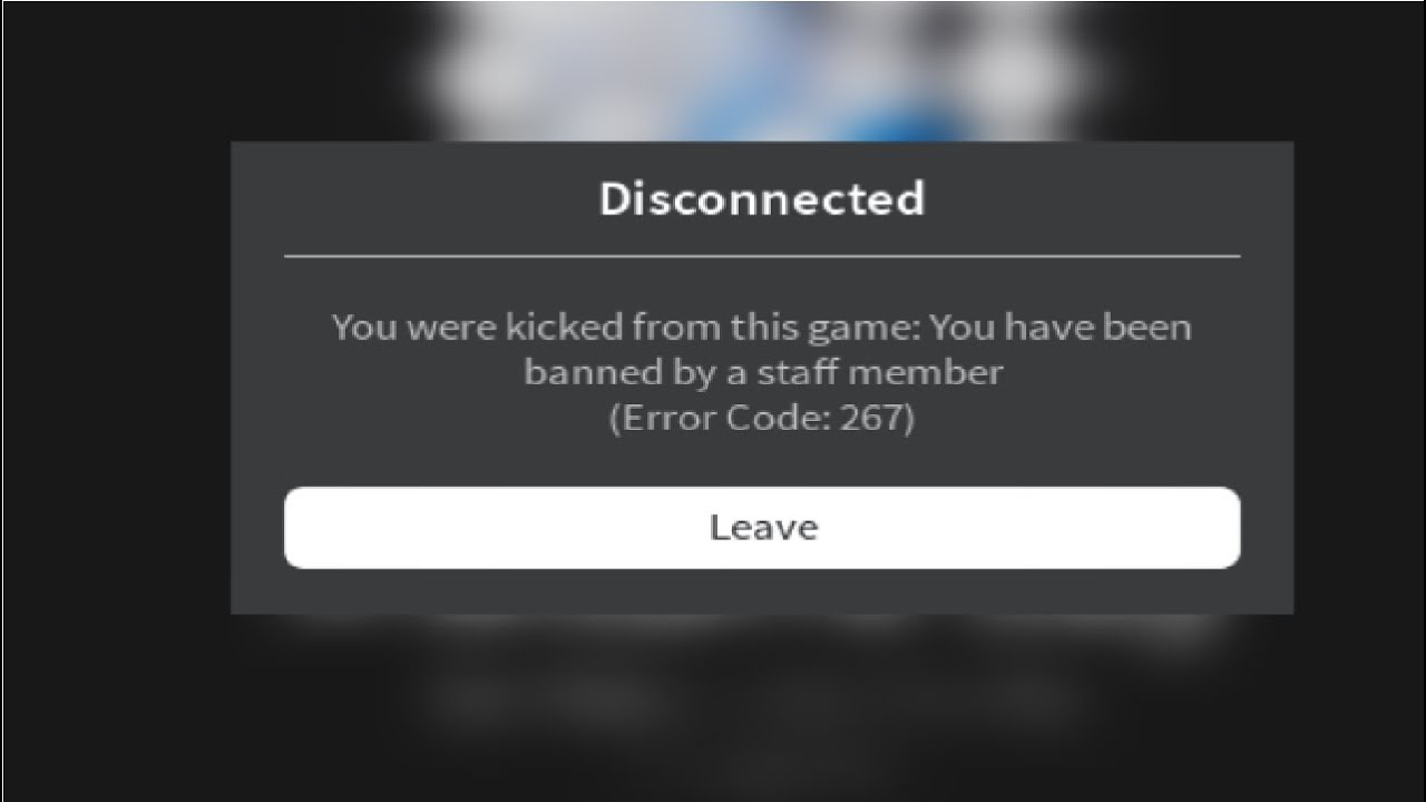 Roblox Game Banned Screen