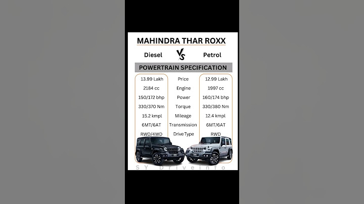Thar ROXX diesel vs thar ROXX petrol | Mahindra Thar ROXX varient price | Mahindra Thar ROXX varient
