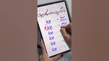 روشی برای یادگیری کلمات انگلیسی 