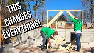 The Walls Are Closing In |Couple Builds Cabin in the woods w\/ Block Basement