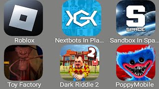 Nextbots In Playground Mod Fixed Miss Delight,Sandbox In Space,Dark Ridlle 2,Poppy Playtime 3,Roblox