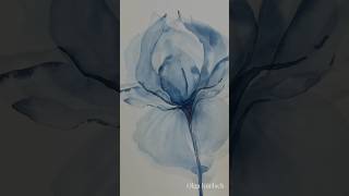 How to master layering technique and paint transparent flowers #100daysproject #watercolor #shorts