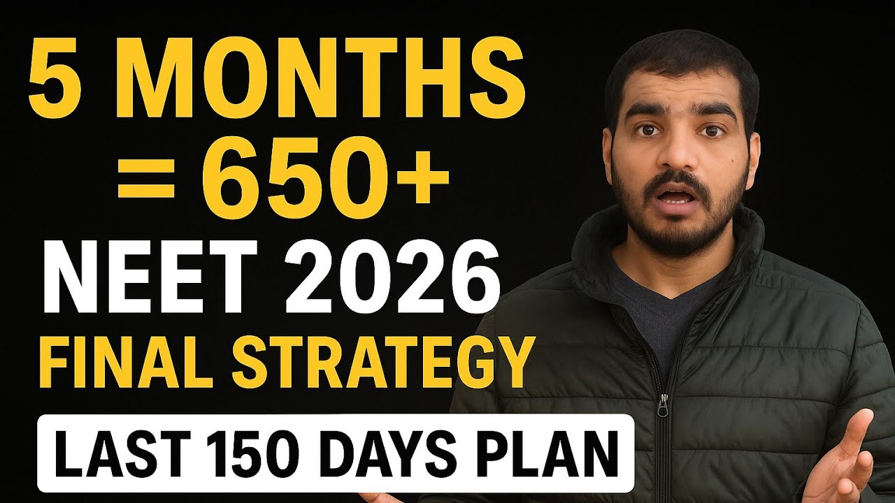 NEET 2026 Last 5 Months Strategy | Guaranteed 650+ Plan🔥 - YouTube