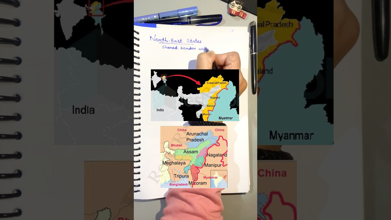 Indian States sharing border with Myanmar 