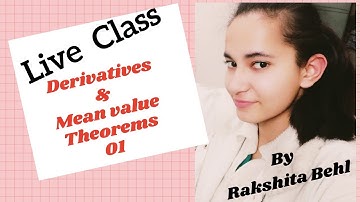 Derivative and Mean Value Theorems 01|| Advanced Calculus|| Live Class||Bsc Part 2