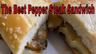 The Best Pepper CheeseSteak Sandwich