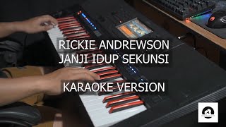 JANJI IDUP SEKUNSI - RICKIE ANDREWSON || KARAOKE VERSION || KABAN MUSIK STUDIO