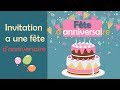 Invitation à une fête d'anniversaireمحادثه عن دعوه لعيد ميلاد