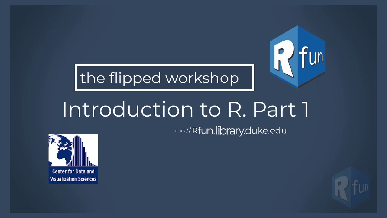 Flipped R intro part 1 - the workshop recording - YouTube