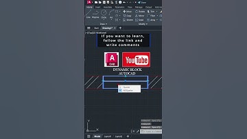 Dynamic block  #autocad #autocadblocks #tutorial #design