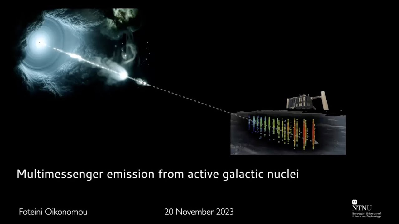 Multimessenger emission from active galactic nuclei (Foteini Oikonomou)