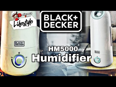 Black + Decker Air Humidifier HM5000-B5 / 5L (unboxing/ usage) / humidificateur d'air/ مرطب الهواء