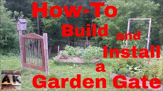 In this video I build and install a gate for my garden. This is a voice-over how-to video. I also have a shorter, music video version of 