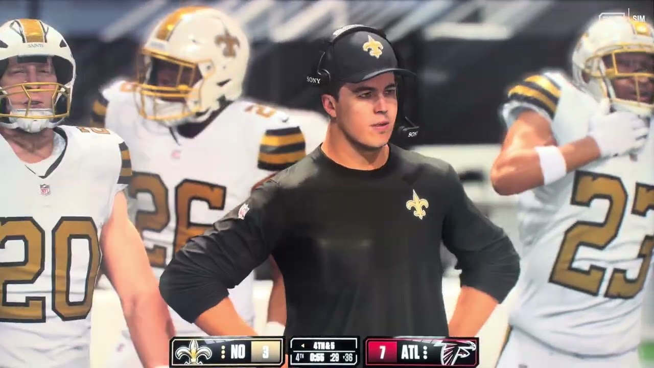 Saints vs Falcons madden 26 full game 1 minute quarters ￼￼