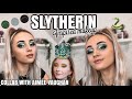 SLYTHERIN INSPIRED MAKEUP LOOK 2021 | green cut crease tutorial | anniedoesart