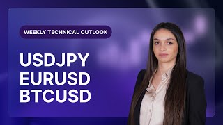 Technical Outlook on USDJPY, EURUSD, BTCUSD