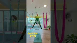 Aerial yoga flow 9/7/26💛💚 #aerialyoga #空中瑜伽 #新山空中瑜珈 #johoraerialyoga #aerialyogaflow