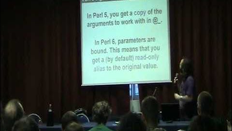 Jonathan Worthington Perl 6 Signatures The Full Story (part 1)