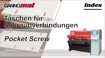 GANNOMAT Index Trend (Pocket Screw) / Bohr- und Dübeleintreibmaschine / Drill Glue and Dowel Machine