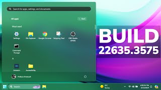 New Windows 11 Build 22635.3575 - New Start Menu Section, New Copy Button, and Fixes (Beta)