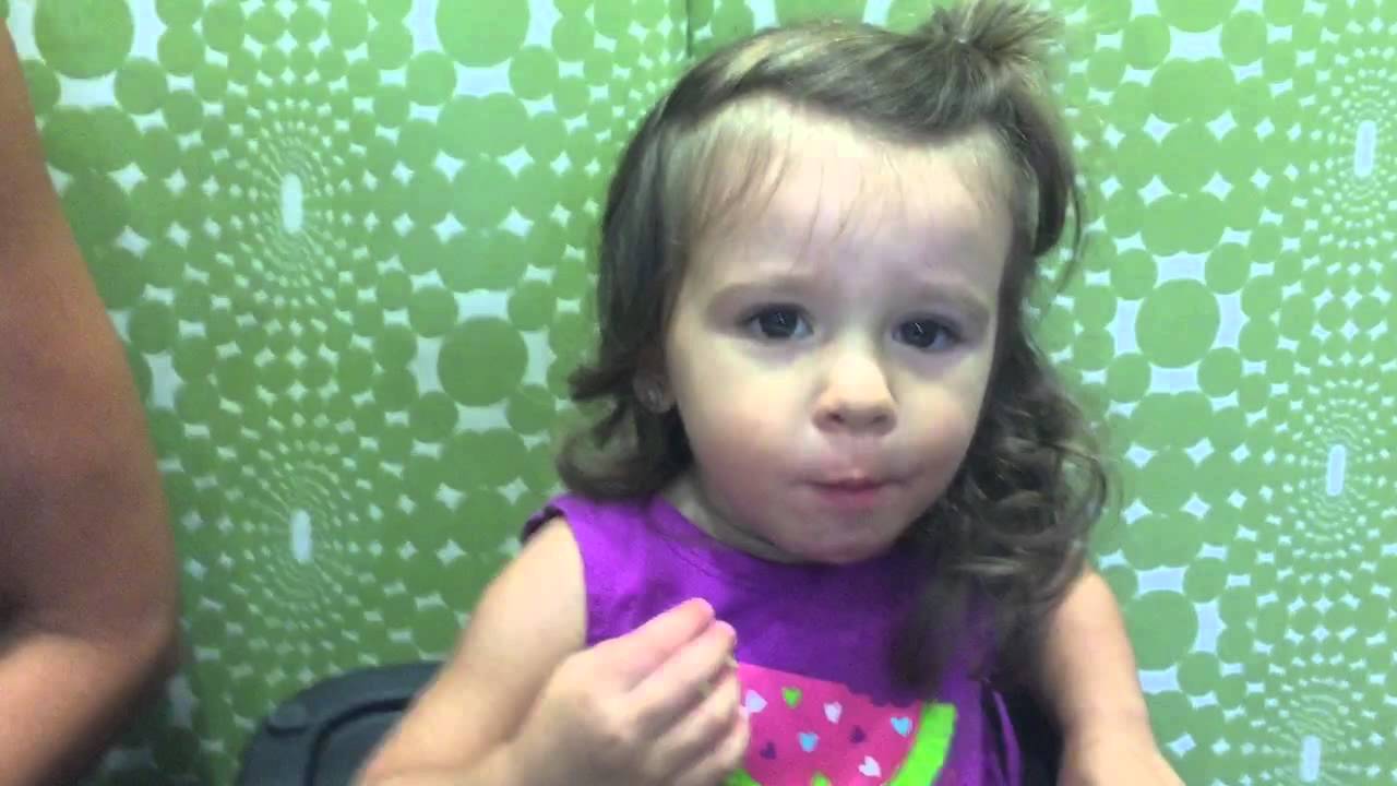 Eva chewing on ice and drooling a little YouTube