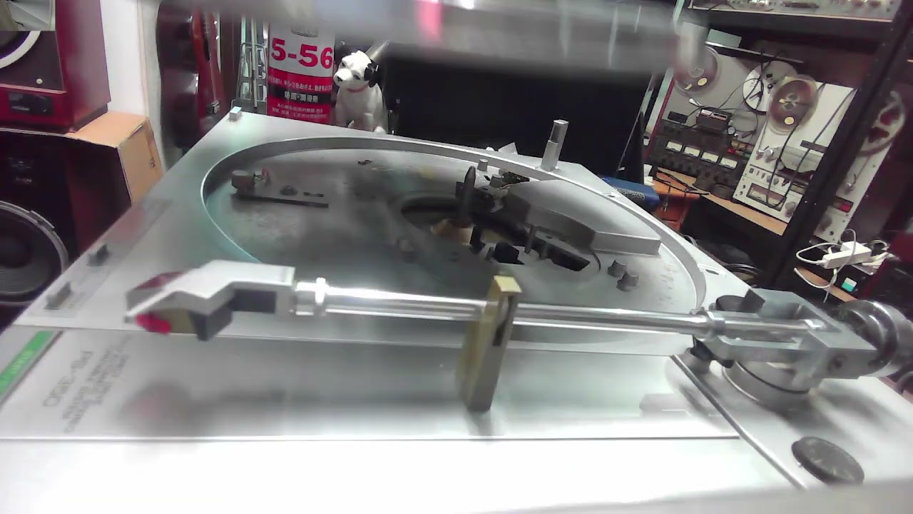 パイオニア PL- L-350 フルオートプレイヤー。カバーにキズかなり多い ③修理断念も起死回生の打開策発見！フルオートレコードプレイヤー