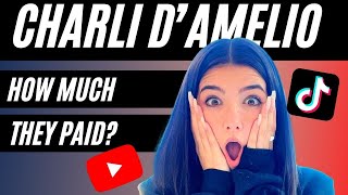 How Much Charli D’Amelio Make On YouTube & TikTok #shorts
