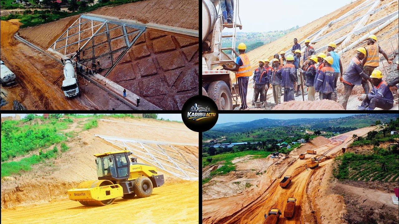 🚨Travaux en cours sur la rocade Sud-Est à Mitendi (projet de 65 km)
