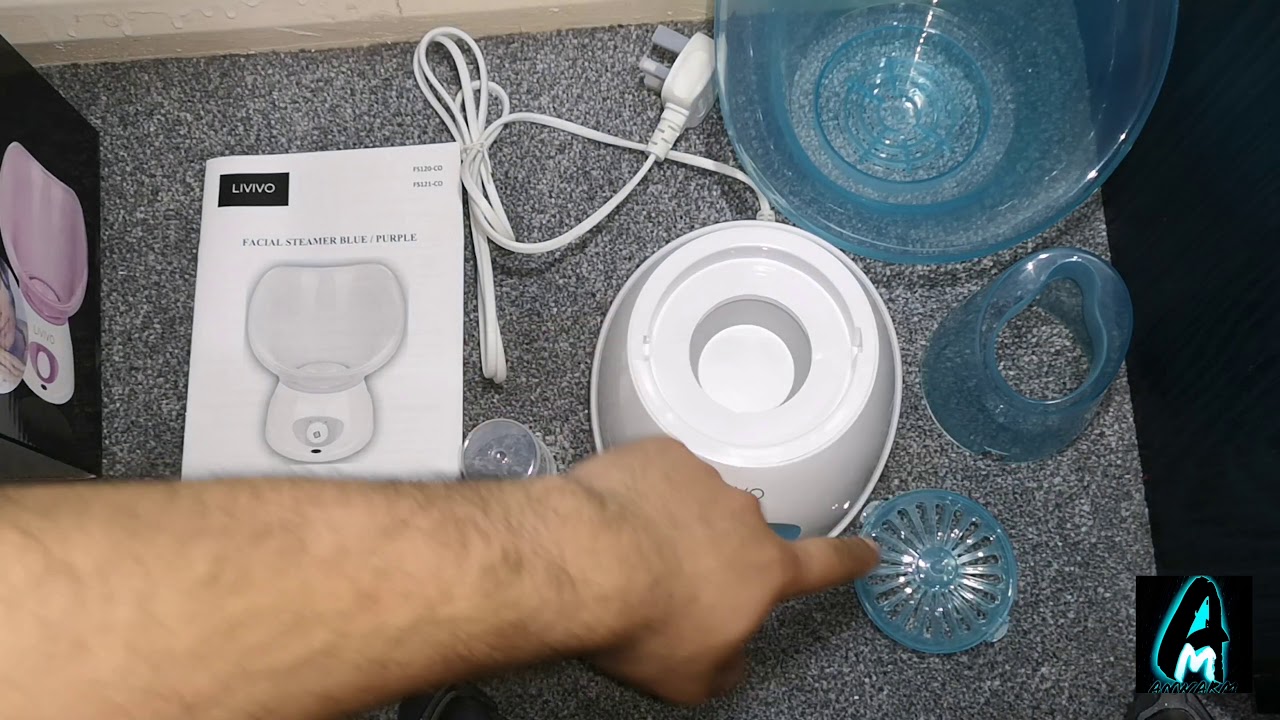 Livivo Spa Facial Hot Steamer Cleanser System FS121CO (Review) YouTube