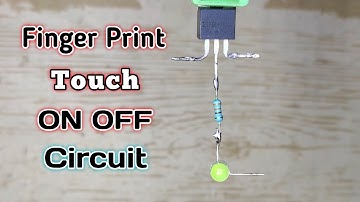 How To Make Finger Print Touch ON OFF Circuit || Touch ON OFF Circuit #shorts #touchonoff