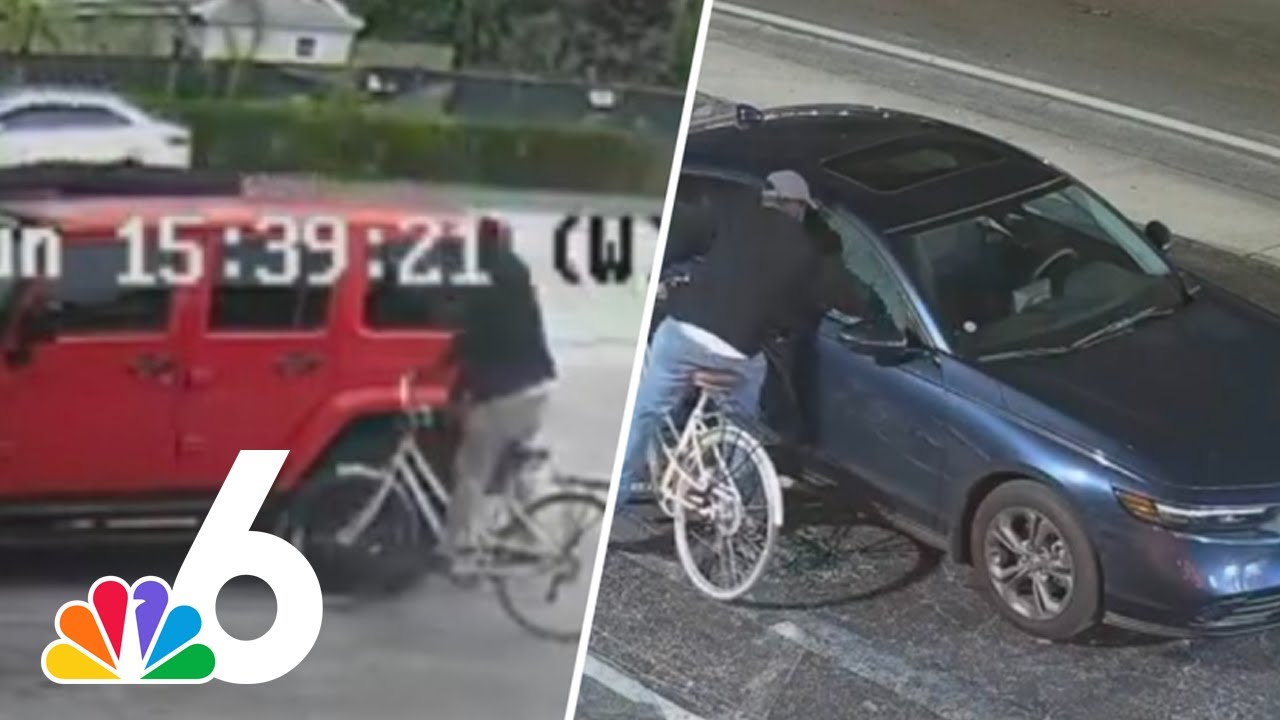 Serial car burglar CAUGHT ON CAMERA in Fort Lauderdale - YouTube