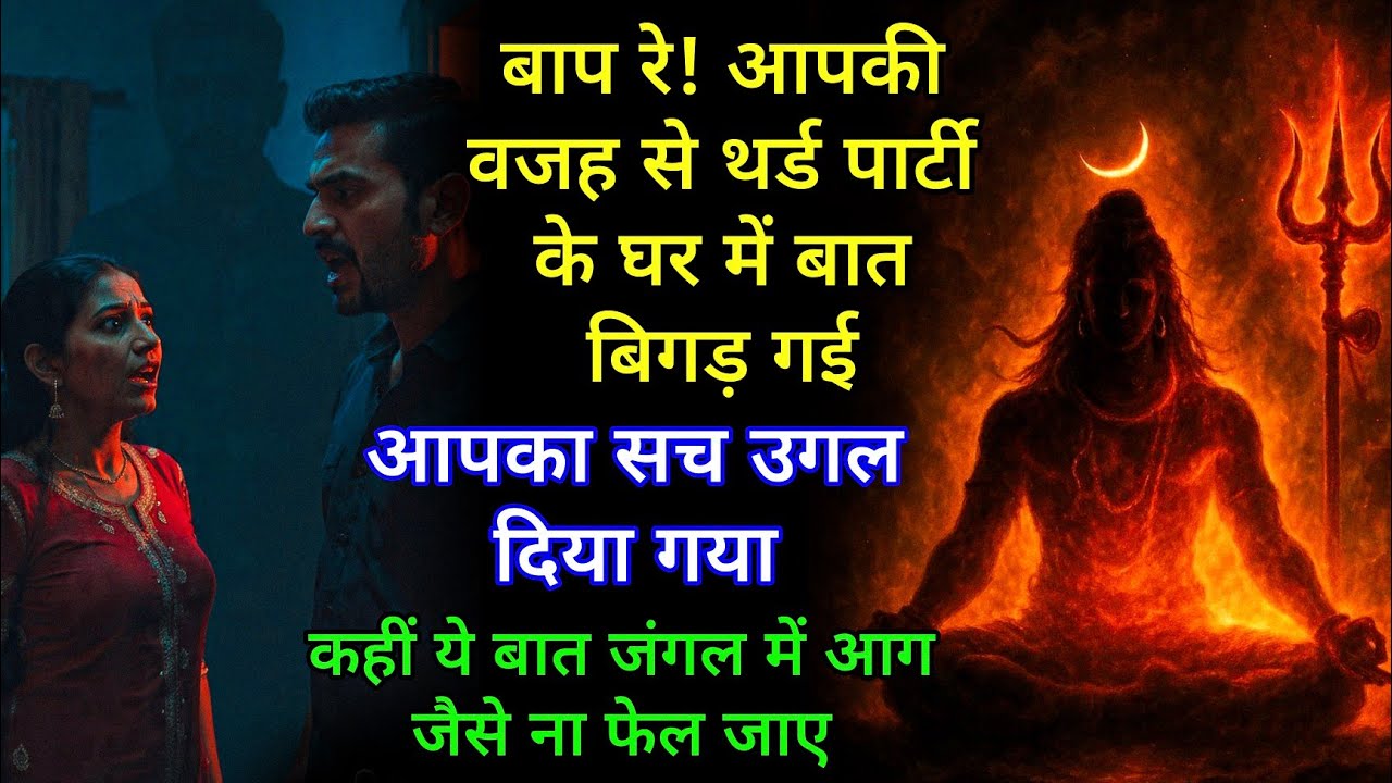 बाप रे आपकी वजह से थर्ड पार्टी के घर में बात बिगड़ गई आपका सच उगल दिया गया कहीं ये बात जंगल में 