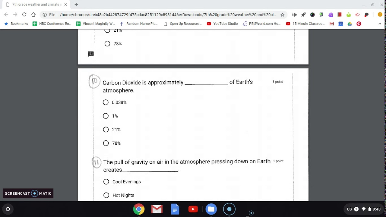 7th grade weather and climate - YouTube