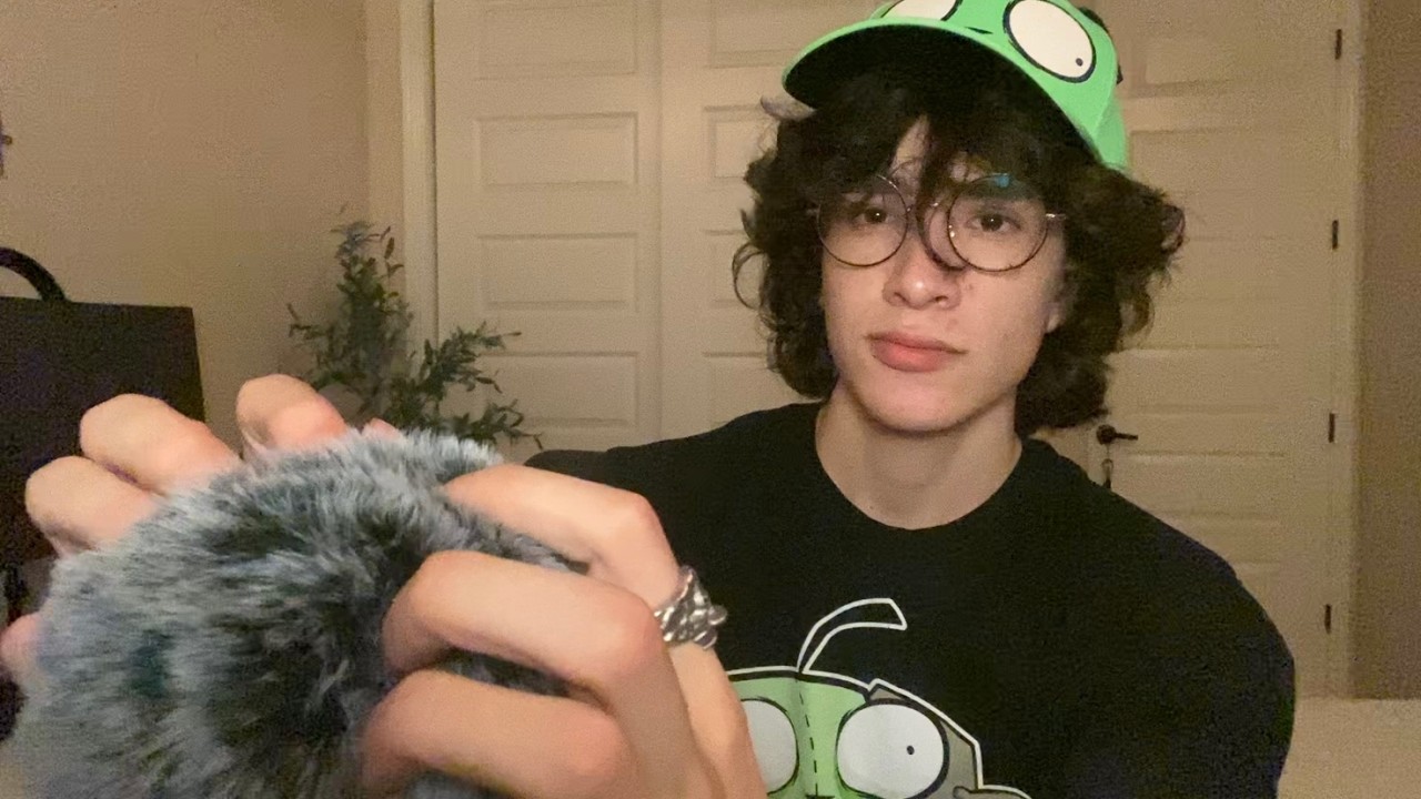 ASMR Mic Brushing & Soft Spoken Rambling | Scratching, Nail Sounds, Cutting & More 💤