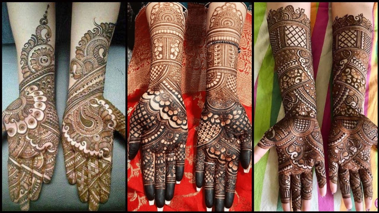 Latest Dulhan Mehndi Design For Front and Back Hand/Bridal Mehndi ...