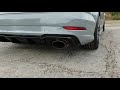 Audi rs3 sedan sound  custom exhaust pops bangs crackle