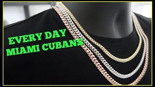 EVERYDAY Miami Cuban link chain SIZES!!