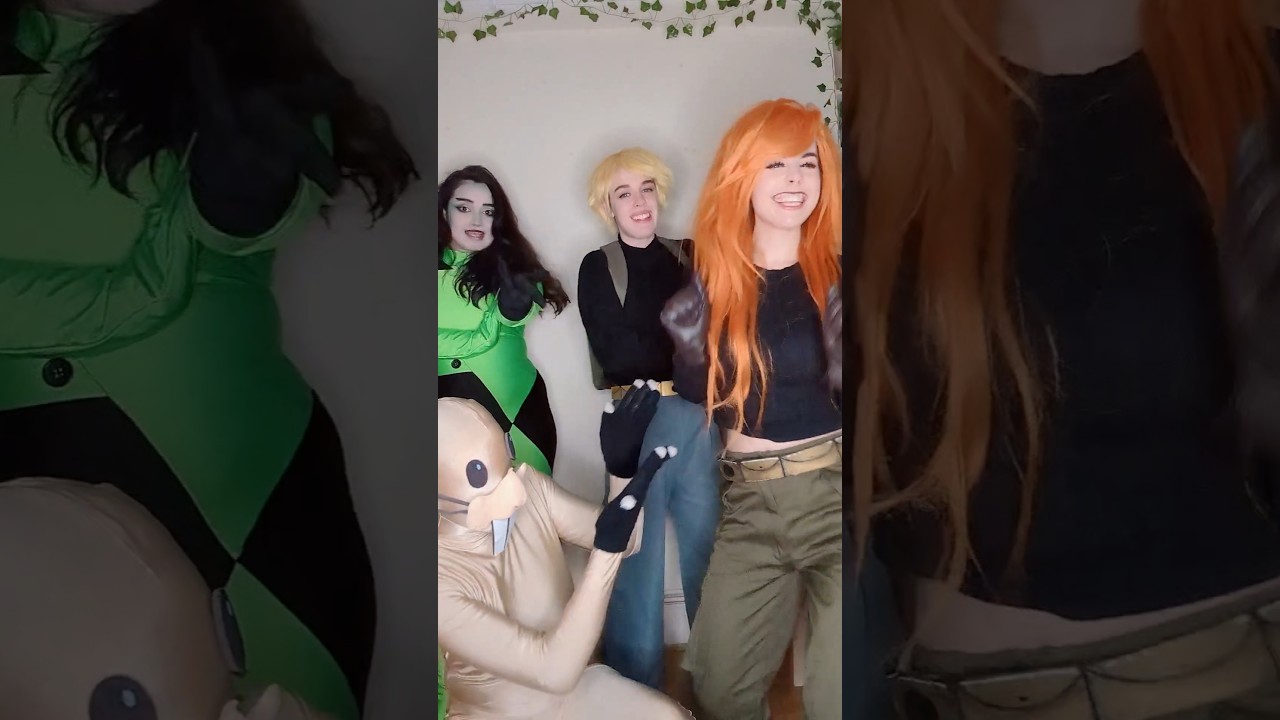 KIM POSSIBLE IN REAL LIFE! Cosplay group funny meme #cosplaygirl #cosplay #cartoon #nostalgia