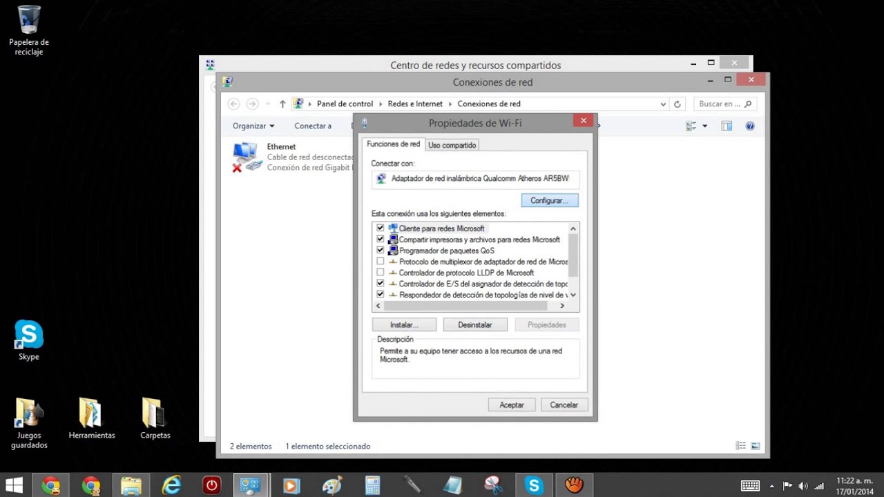 Como Resolver Fallo del Internet wi-fi en Windows 8 y Windows 8.1