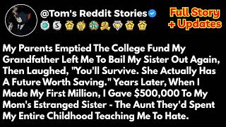 My Parents Stole My Grandfather's College Fund For My Sister, So I Gave $500K To The Aunt They Hate News