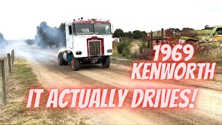 V8 Detroit Cabover Drives Under Its Own Power